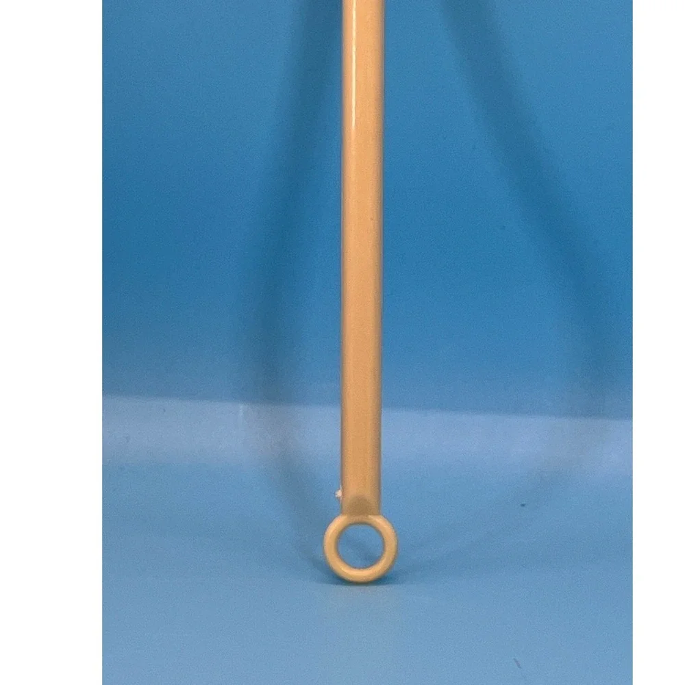 VTG Slotted Angled Slim‎ Spatula Turner Cream Plastic Kitchen Utensil MCM Retro